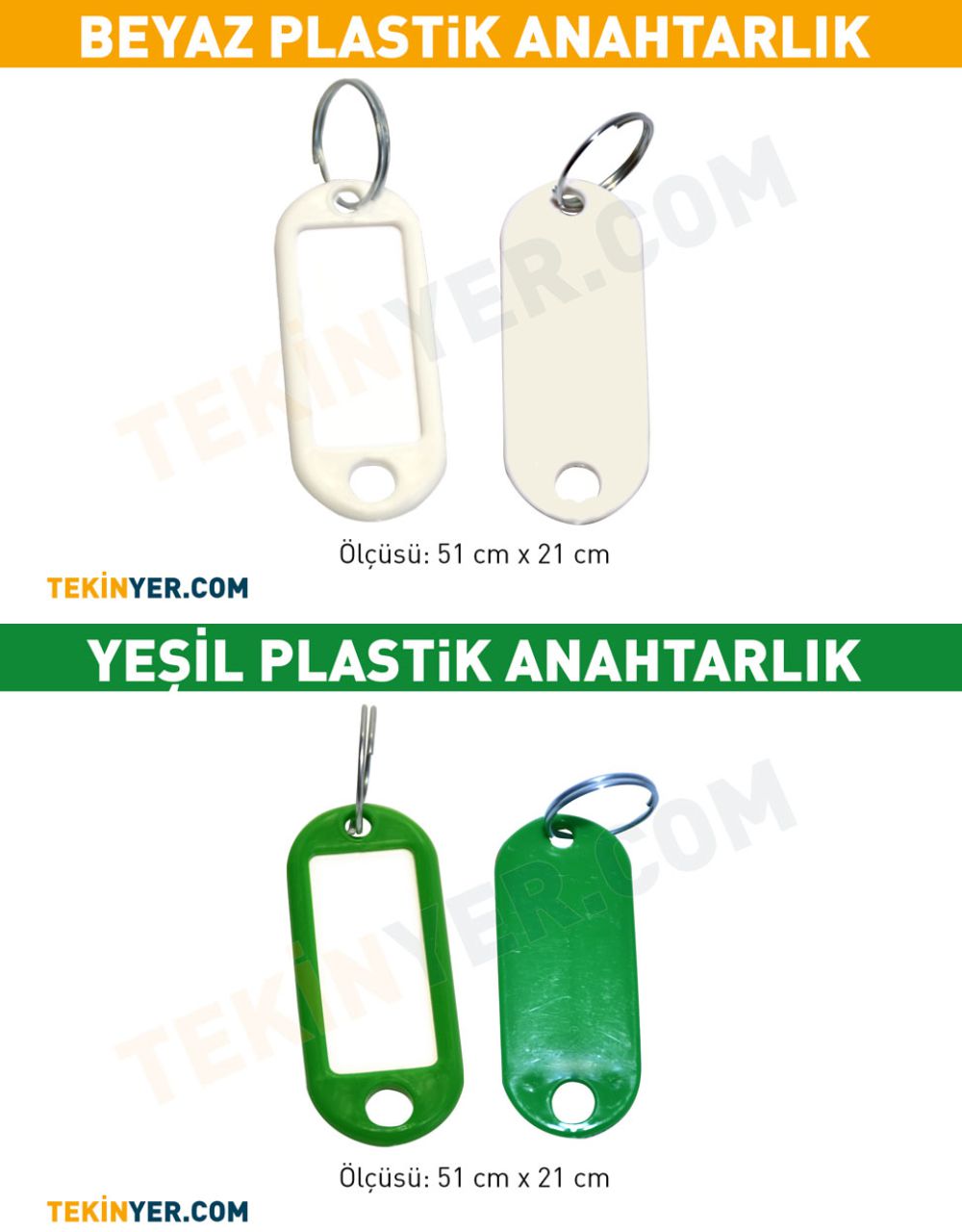 Adana Plastik Anahtarlık Orta kalınlık