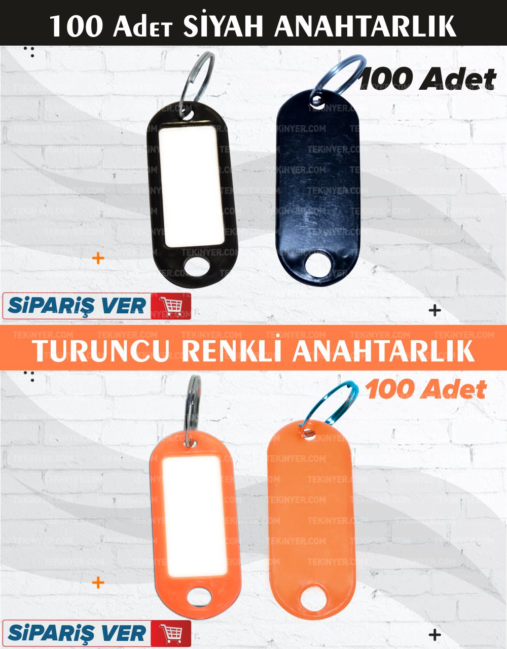Plastik Anahtarlık Orta kalınlık