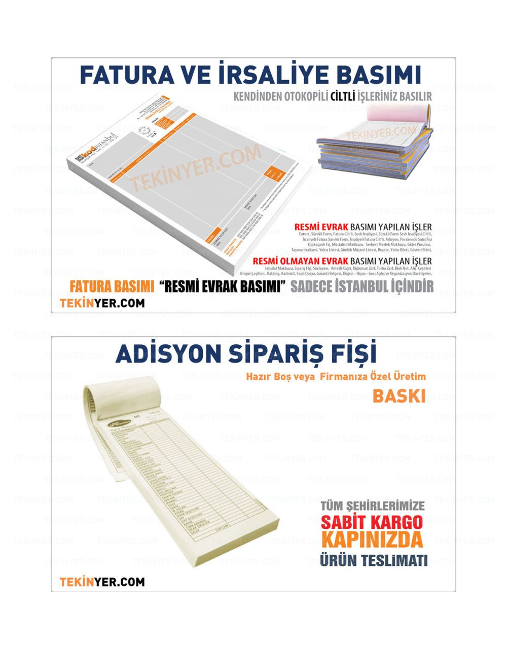 Matbaa Hizmetleri Sınırsız Renk Baskı Seçeneği